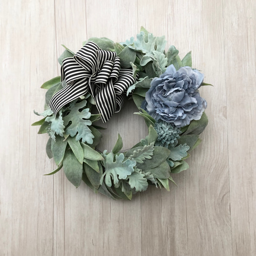 ホワイトセージのナチュラルnaturalリース リース flower りのん 通販
