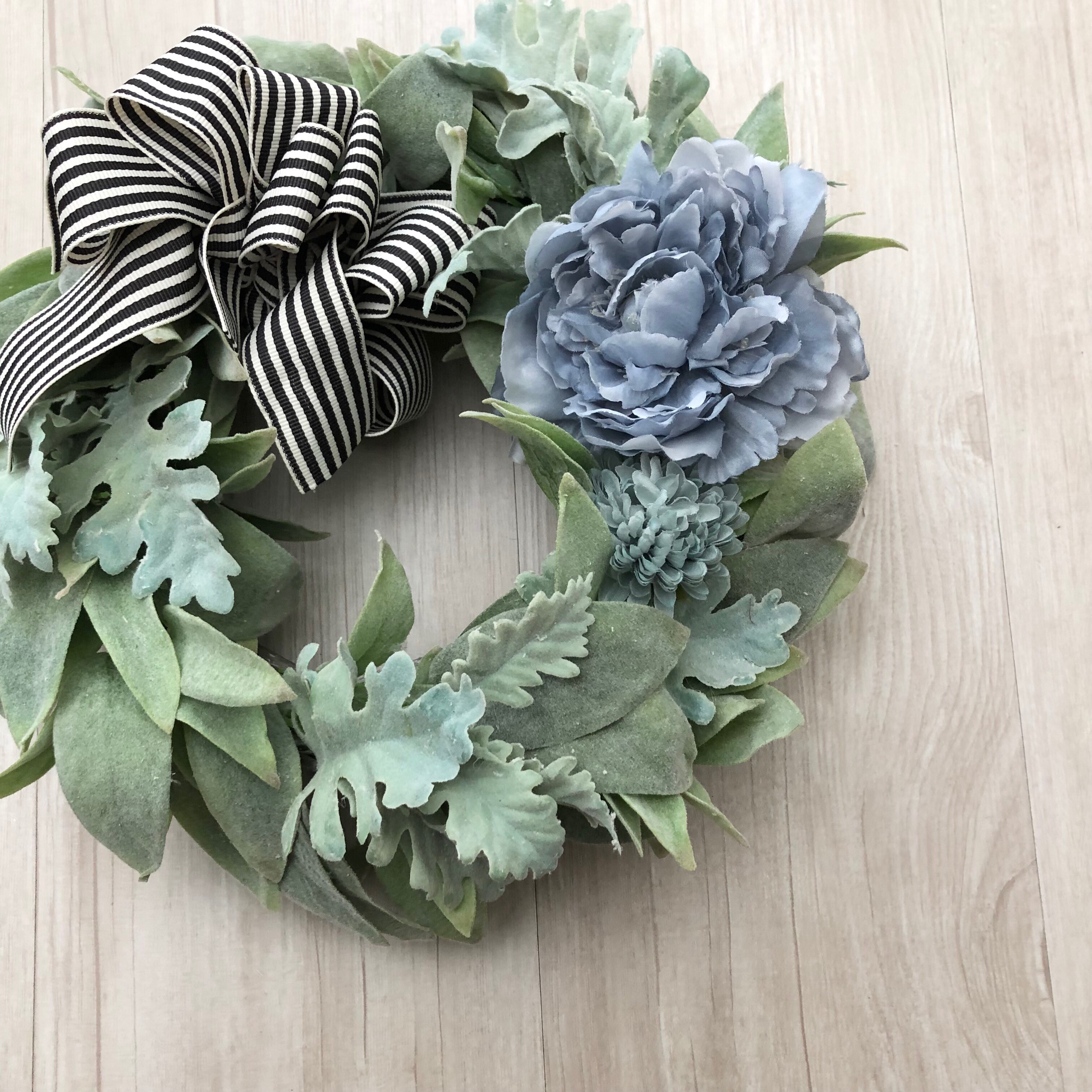 ホワイトセージのナチュラルnaturalリース リース flower りのん 通販  