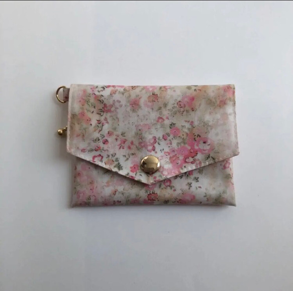 リバティ ビニールコーティング パスケース ミニウォレット 郵便送料  