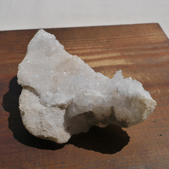天然石 約107g約91×高36ｍｍモロッコ産水晶原石クラスターヘッド水晶ポイント結晶群生[mro-220720-04] 16枚目の画像
