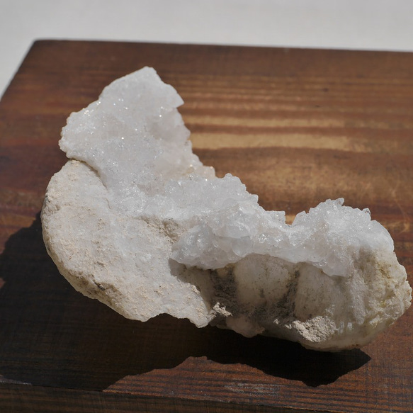 天然石 約107g約91×高36ｍｍモロッコ産水晶原石クラスターヘッド水晶ポイント結晶群生[mro-220720-04] 5枚目の画像