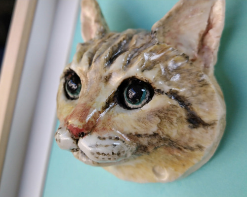 ねこ　オーダー額縁 猫の日2023 うちの子で額装レリーフオーダーのご案内。（参考