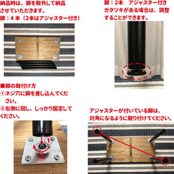 【幅800ｍｍ】アイアンテーブル・アンティーク風・作業台・キッチンテーブル・作業用テーブル＜Ｎｏ.265＞ 3枚目の画像