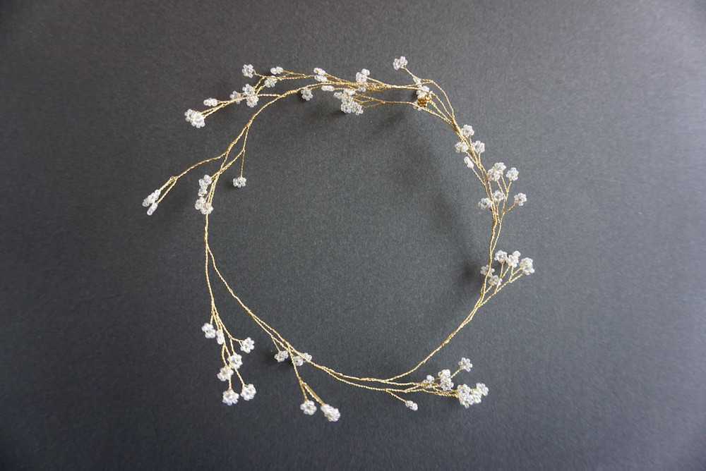 012/ワイヤービーズヘッドアクセサリー