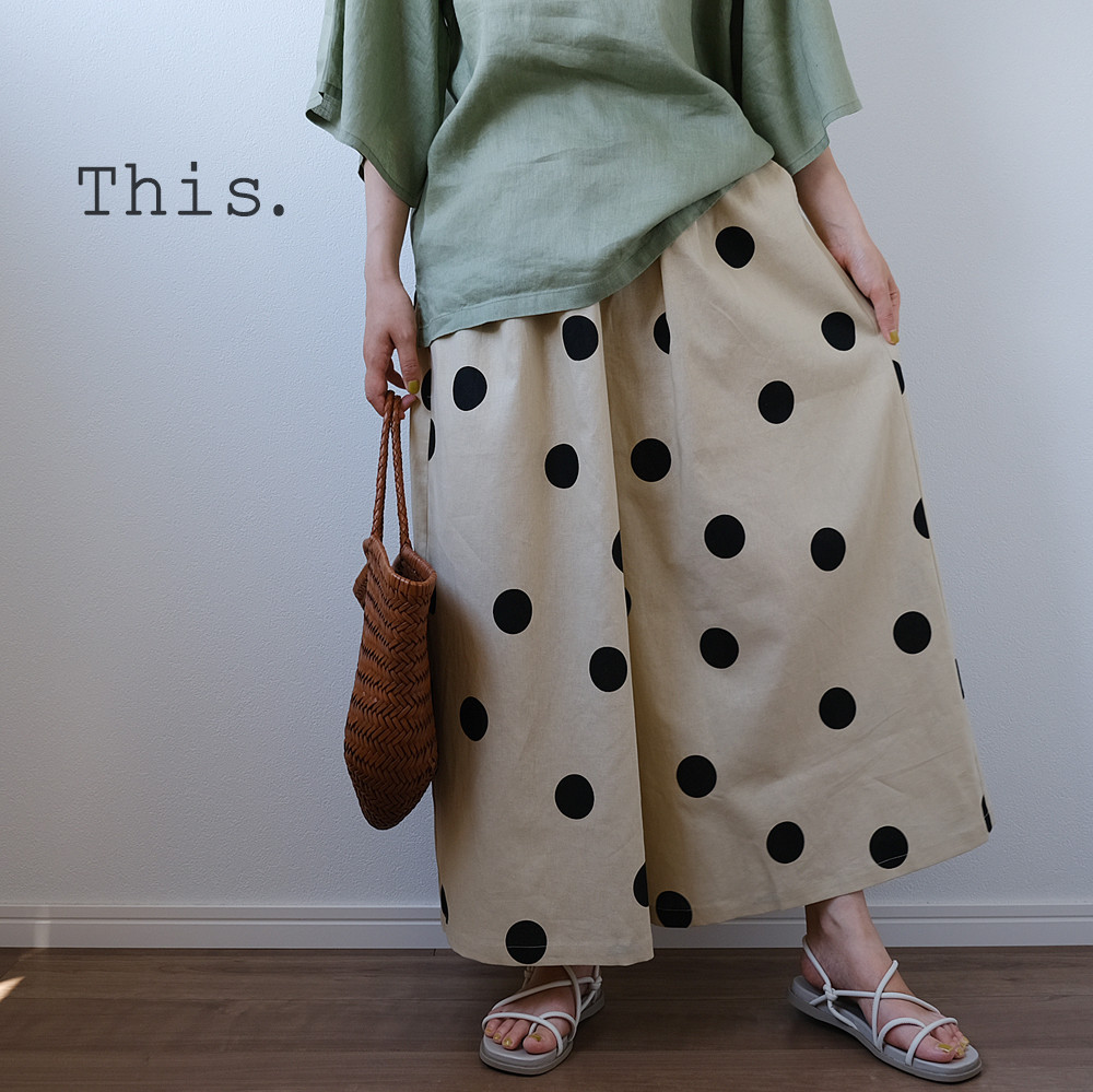 ハイウエスト ドット パンツ[品番：GW000004904]｜Growing Rich
