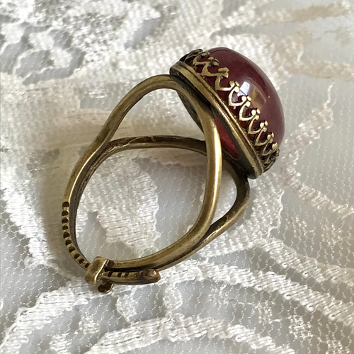 グミの実のような天然石・・アンティーク調 レッド アベンチュリン