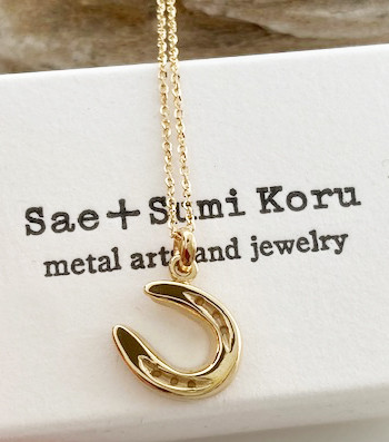 K18イエローゴールド馬蹄ホースシュー◇K18ペンダント