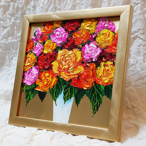 油絵 「薔薇」 (オリジナル作品)