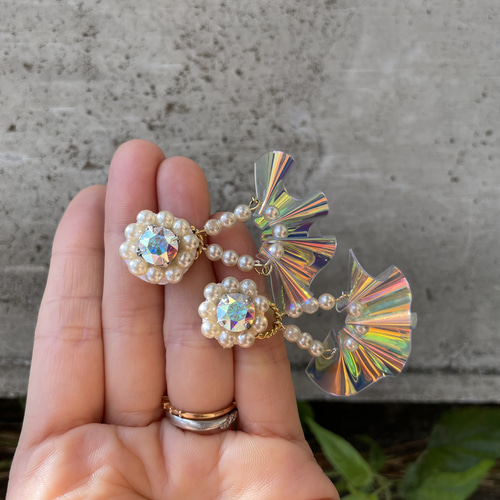 新作〜frill〜PVCパーツを使ったピアス・イヤリング ピアス（その他