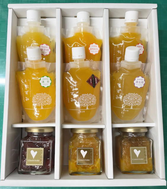 かんきつジュレ６種・コンフィチュール３種の詰合せギフト【贈り物・バレンタイン・ホワイトデー】