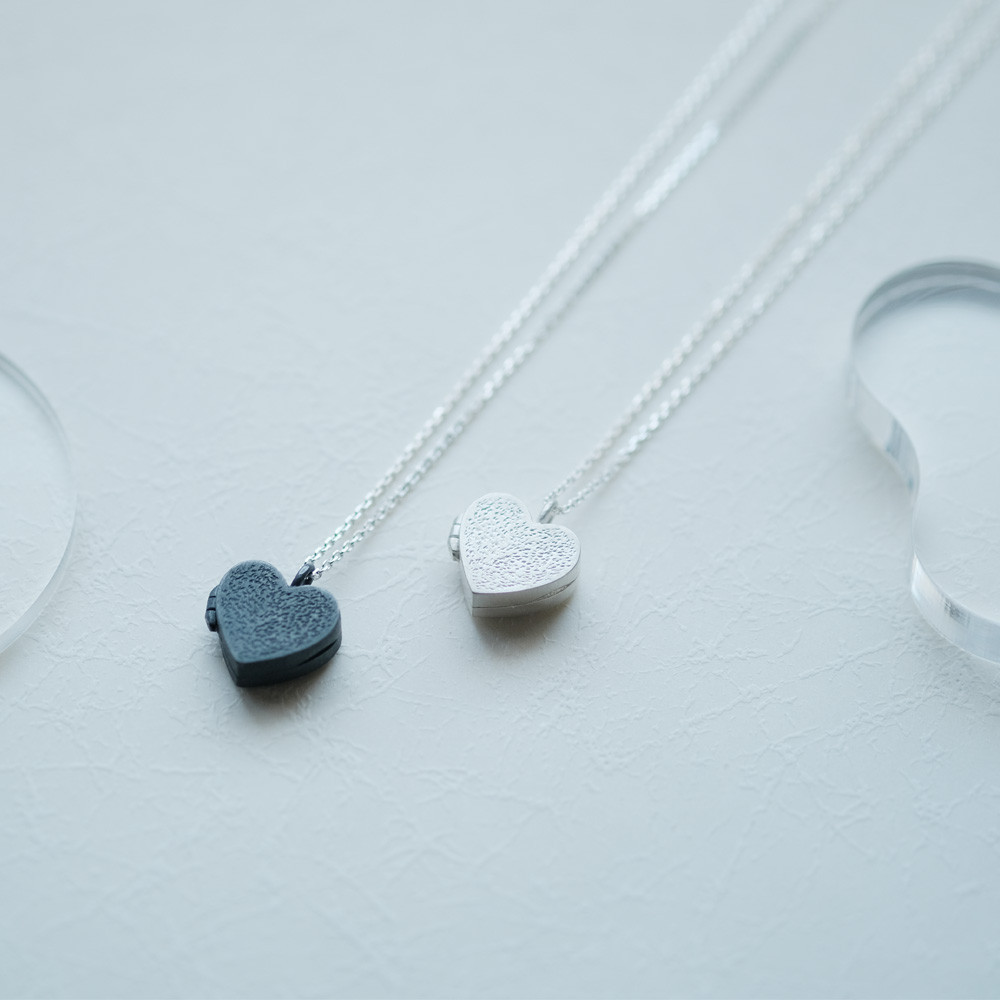 ハート ロケット ネックレス シルバー925