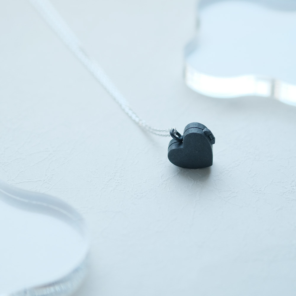 ハート ロケット ネックレス シルバー925