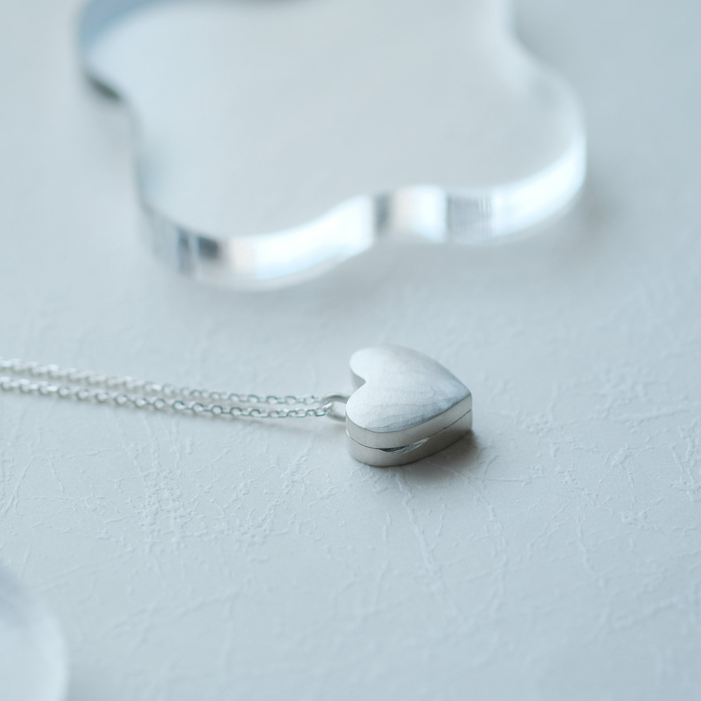 ハート ロケット ネックレス シルバー925