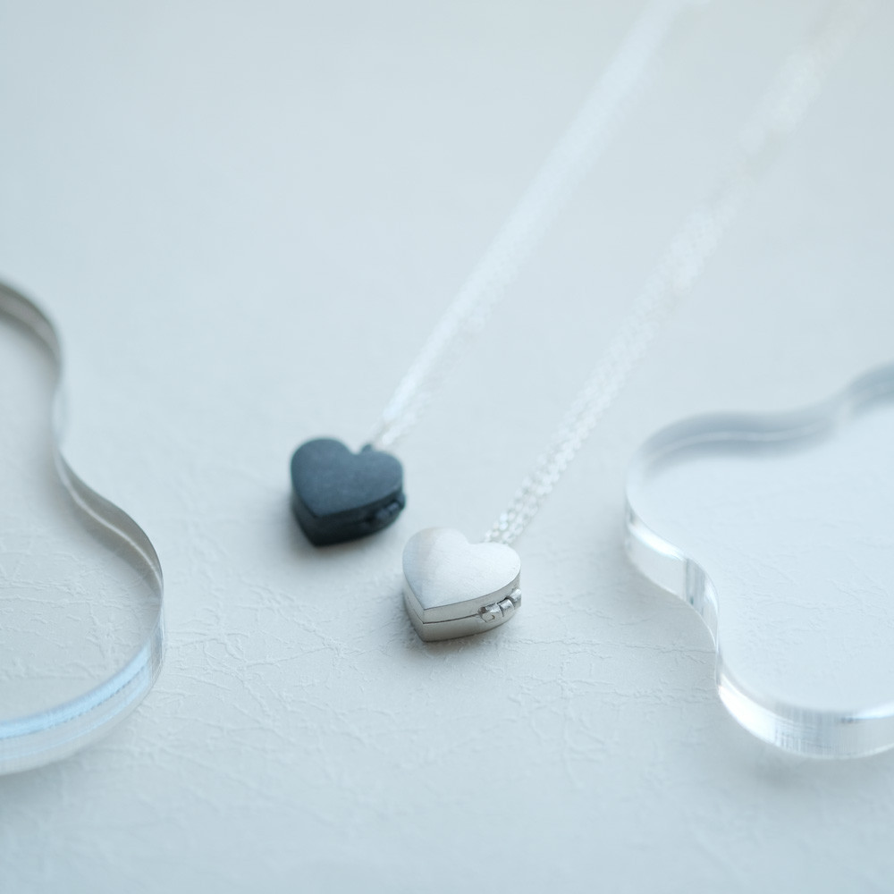 ハート ロケット ネックレス シルバー925