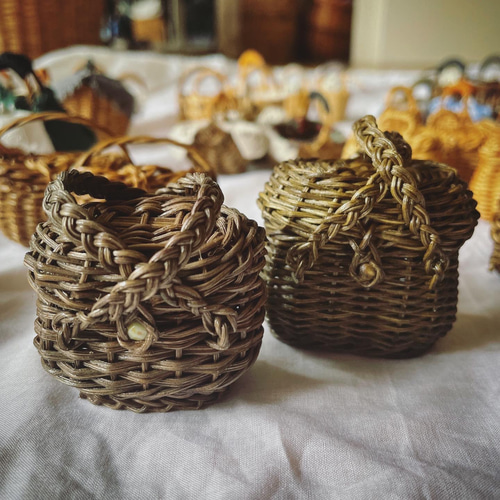 籐のミニチュアかご＊サック・ド・フィヨンセ その他アクセサリー