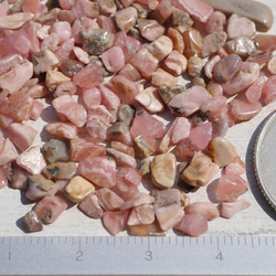 天然石ロードクロサイト(インカローズ)約10g分詰合せ約1～5mm 小さなさざれ石穴なし[sa-220721-02] 16枚目の画像