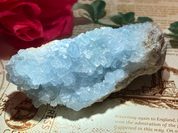 セレスタイト 天使の石 原石 クラスター 天使の石໒꒱✨ セレスタイト 天青石 クラスター 原石 ラフストーン