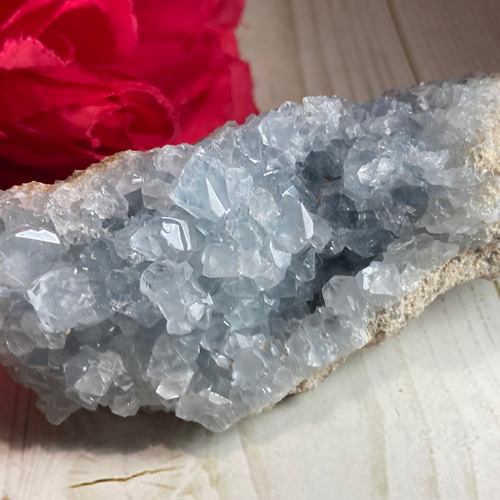 セレスタイト 天使の石 原石 クラスター 天使の石໒꒱✨ セレスタイト 天青石 クラスター 原石 ラフストーン