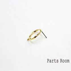 [4 件] Hineri 圓形耳環 [金色] [鈦柱 / 無夾角]-mt-3702 第3張的照片