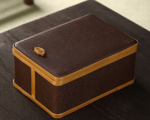 竹編茶器収納箱茶器収納蓋付き茶餅箱 その他素材 雅楽竹芸 通販