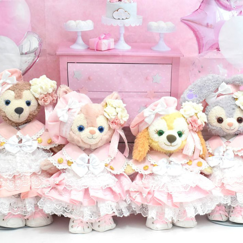 リーナベルコスチューム　1141 Sサイズ用　ピンクお花のコスチューム リーナベルコスチューム 1283 Sサイズ用 大きい薔薇のピンク
