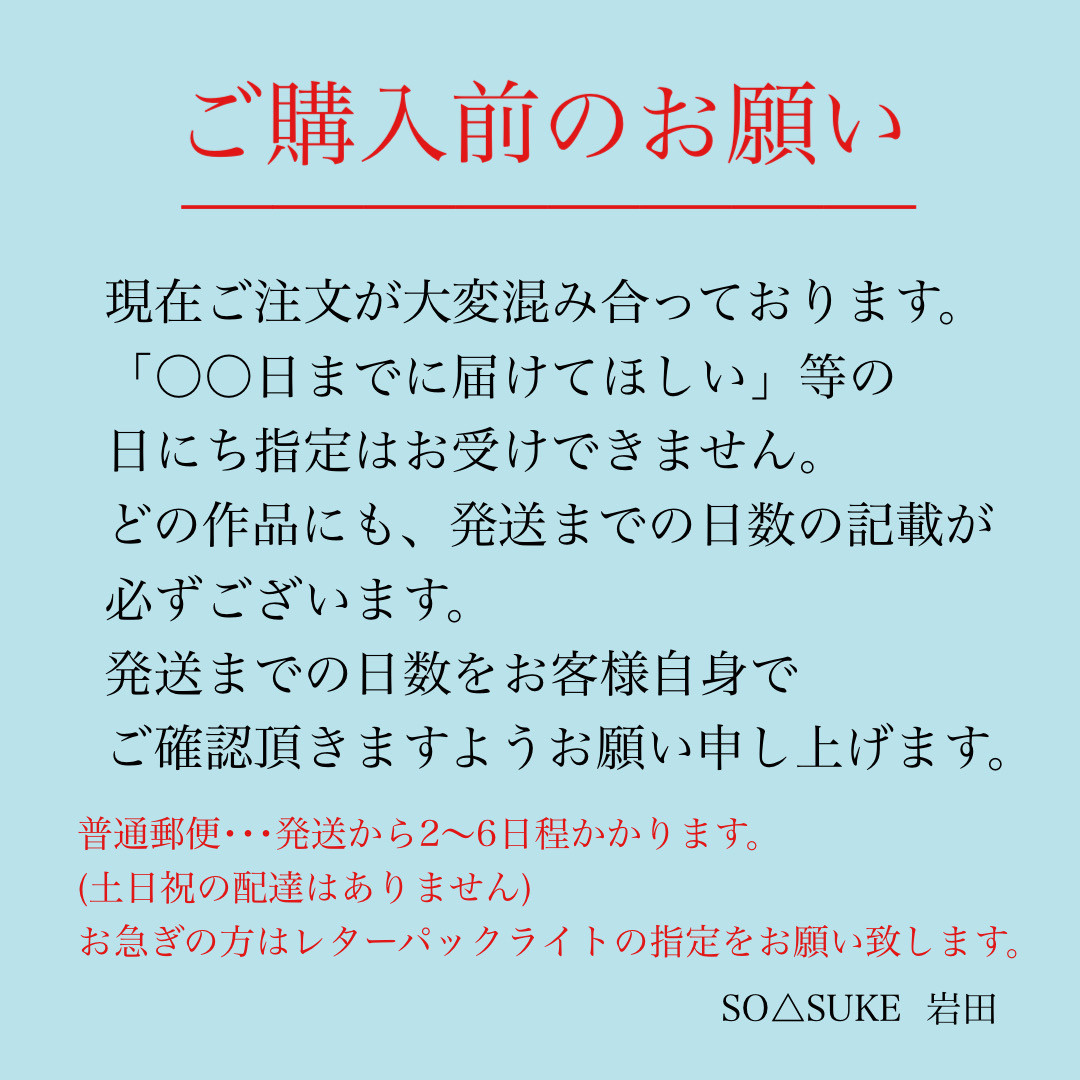 発送日に関するお願いです。 その他ファッション SO△SUKE 通販