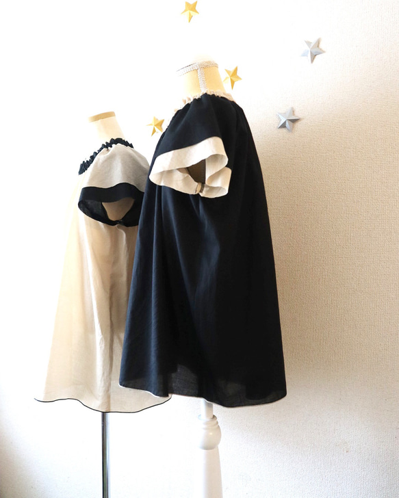 【KABULIERI】キッズチュニック　キッズワンピース　子供服　キッズM(100~130cm) バイカラー 2枚目の画像