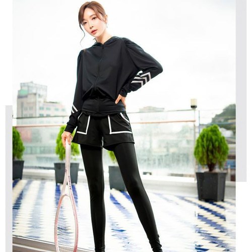 スポーツウェア レディース 5ピースセット 細見せ トレーニングウェア