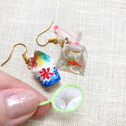 ミニチュア リアルキッチン かき氷 金魚 すくい ヨーヨー ストラップ 32点 リアルキッチンシリーズかき氷 金魚すくい ヨーヨー 15点セット