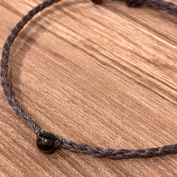 Smoky Quartz - Zodiac Birthstone Bracelet/星座石 水瓶座　スモーキークォーツ 6枚目の画像