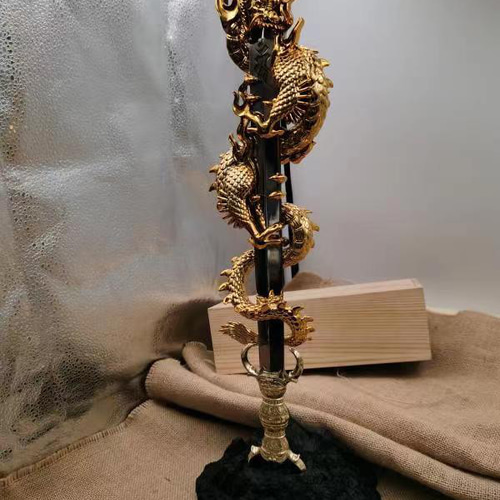 密教法器 倶利伽羅剣 仏教法具 弘法大師 真鍮製vajra52cm その他アート