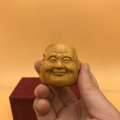 極上質 喜怒哀楽 木工細工 仏像 彫刻工芸品 木彫仏像 彫刻 キヨ 通販