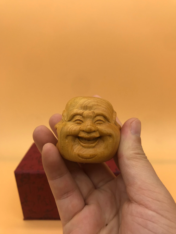 極上質 喜怒哀楽 木工細工 仏像 彫刻工芸品 木彫仏像 彫刻 キヨ 通販