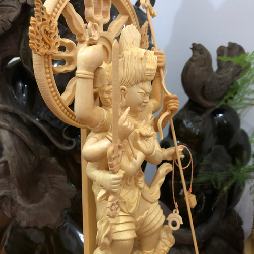 最新作 総檜材 木彫仏像 仏教美術 精密細工 仏師で仕上げ品 切金 最新作 総檜材 木彫仏像 仏教美術 精密細工 仏師で仕上げ品 切金