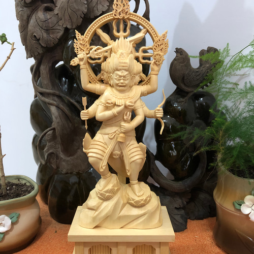 最新作 総檜材 木彫仏像 仏教美術 精密細工 仏師で仕上げ品 金剛 最新作 総檜材 木彫仏像 仏教美術 精密細工 仏師で仕上げ品 金剛