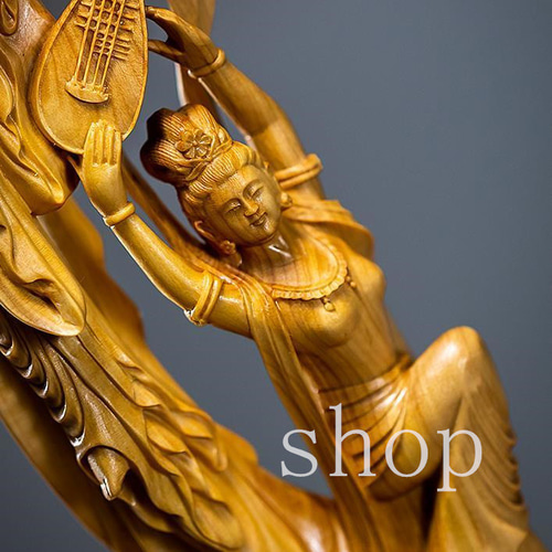 MD322【極上の木彫】仏教工芸品 総柘植材 観音像 木彫り極上品 MD322【極上の木彫】仏教工芸品 総柘植材 観音像 木彫り極上品