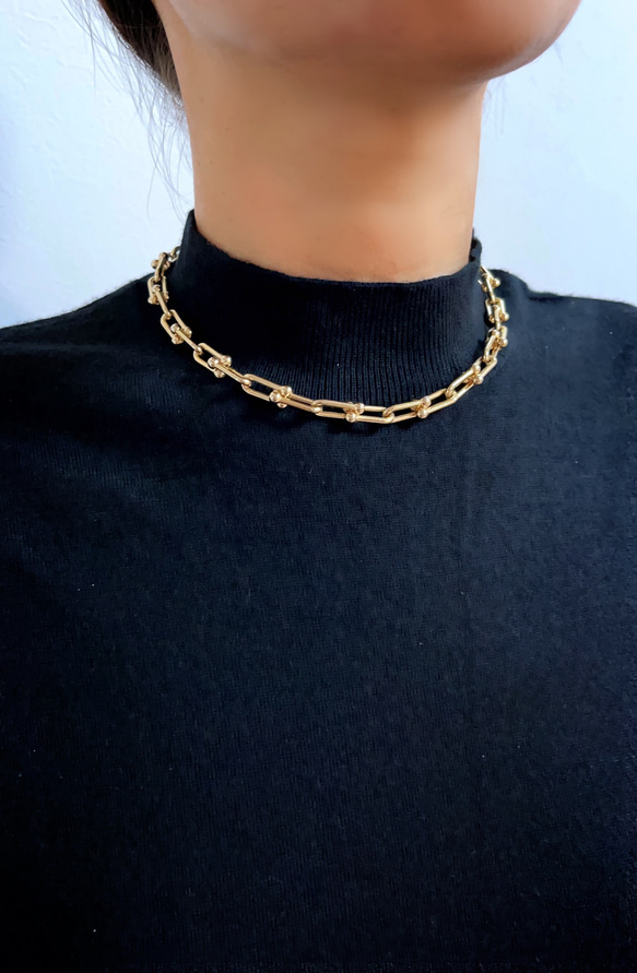 UBC choker necklace（gold） 3枚目の画像