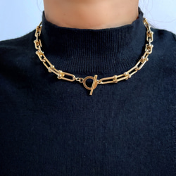 UBC choker necklace（gold） 2枚目の画像