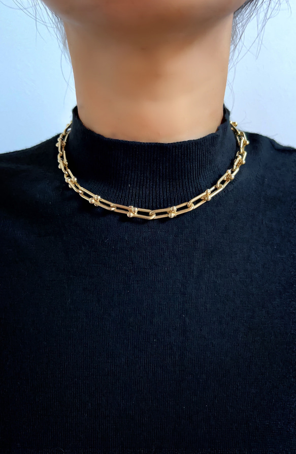 UBC choker necklace（gold） 5枚目の画像