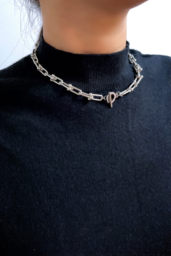 UBC choker necklace（silver） 2枚目の画像