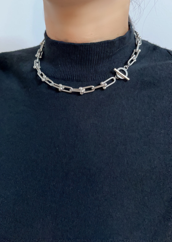 UBC choker necklace（silver） 4枚目の画像