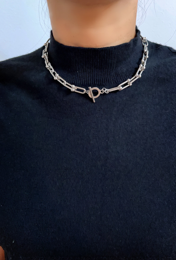 UBC choker necklace（silver） 5枚目の画像