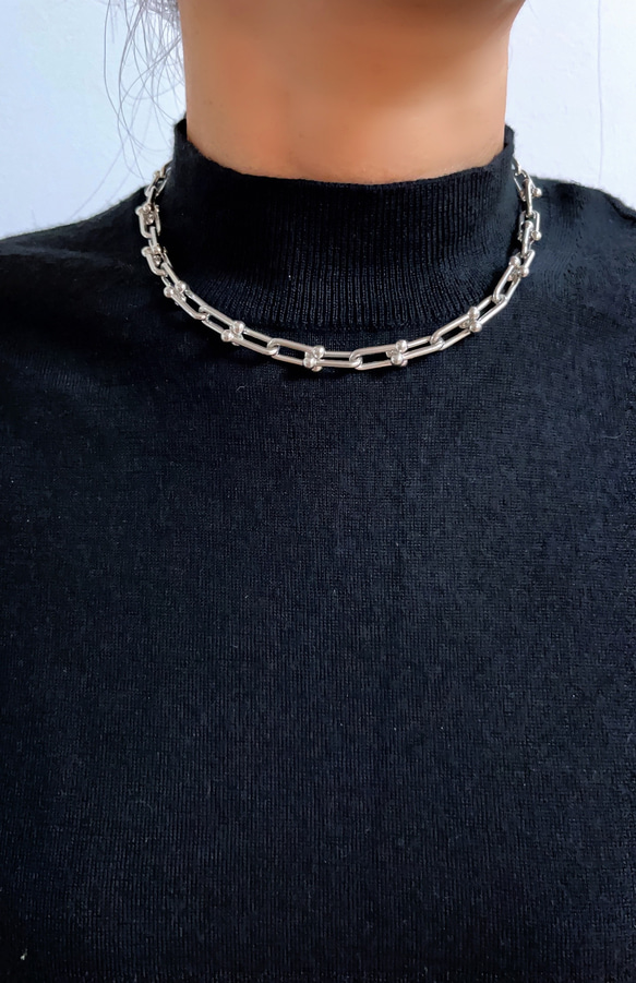 UBC choker necklace（silver） 3枚目の画像