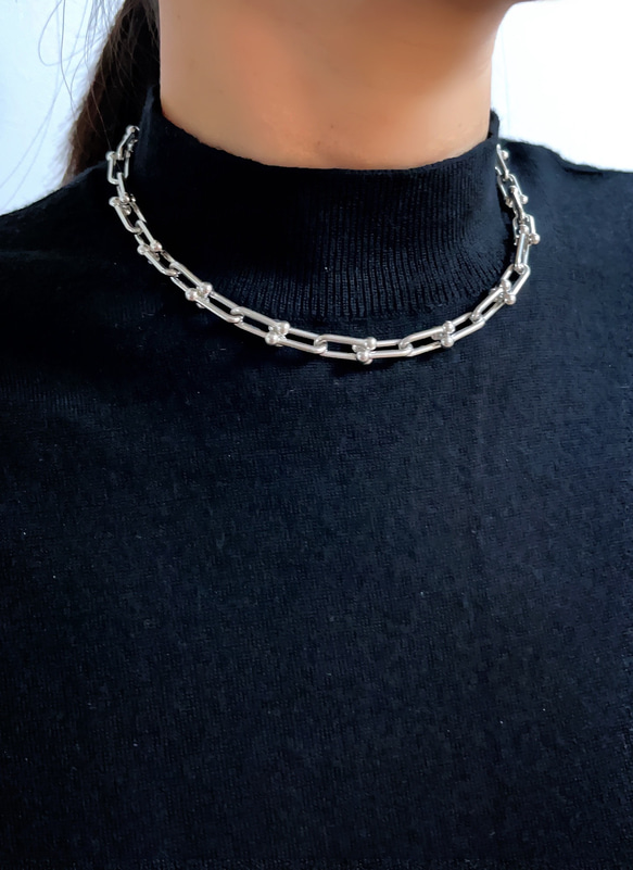 UBC choker necklace（silver） 6枚目の画像