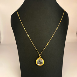 antique crystal necklace（gold） 1枚目の画像