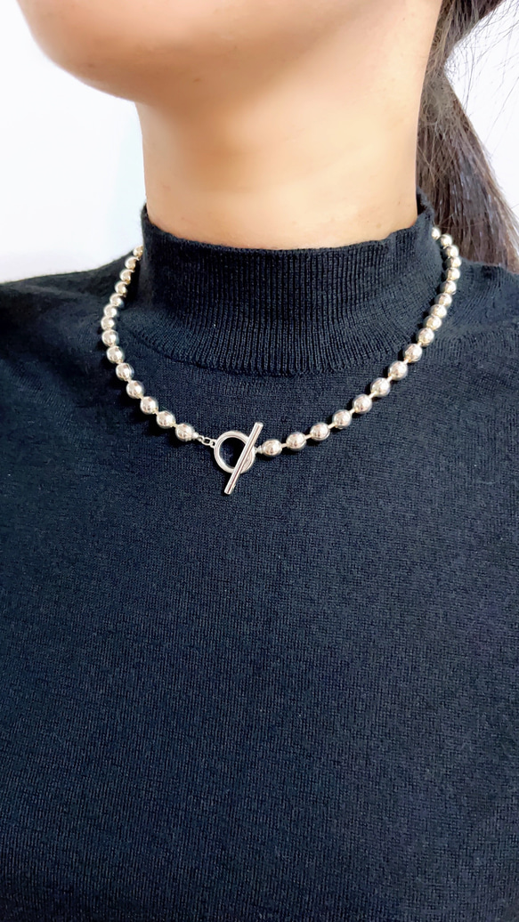 B・C chain necklace（silver） 5枚目の画像