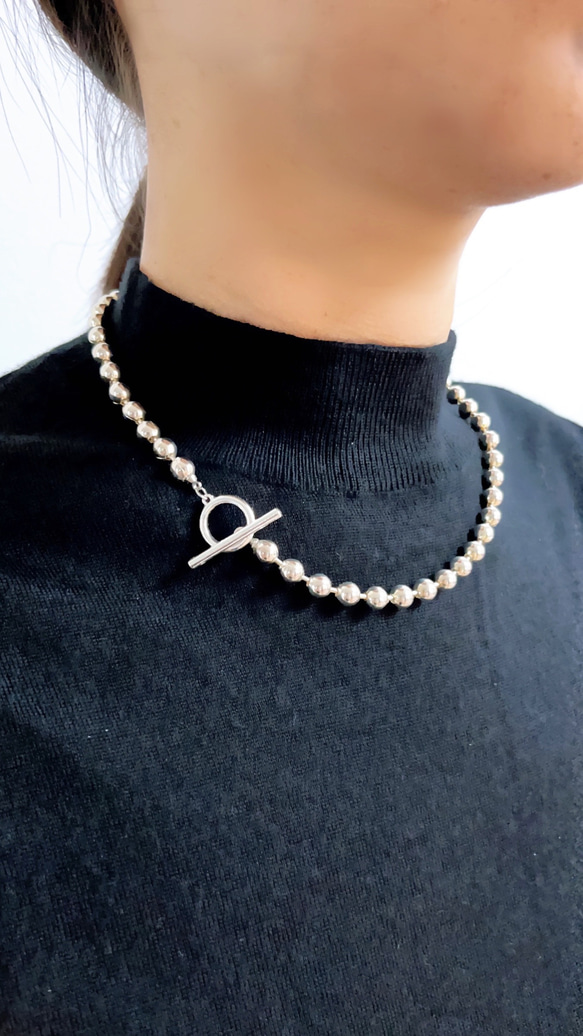 B・C chain necklace（silver） 2枚目の画像