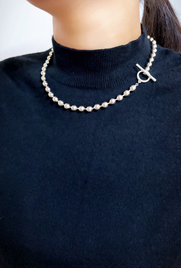 B・C chain necklace（silver） 4枚目の画像