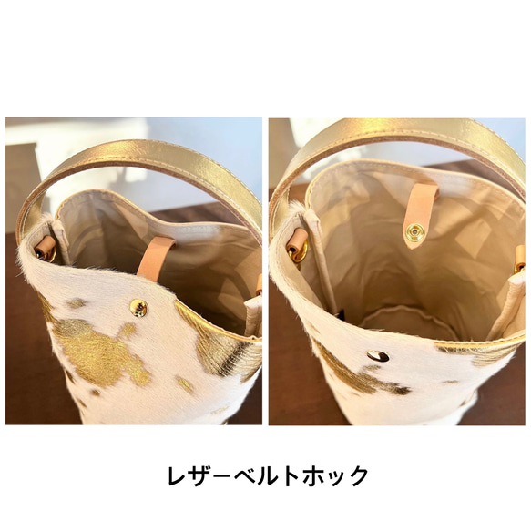 浴衣バッグにも！ ドットバケツバッグ ミニサイズ 本体　スマホポシェット　ミニポシェット　全3色　カスタマイズ可 17枚目の画像