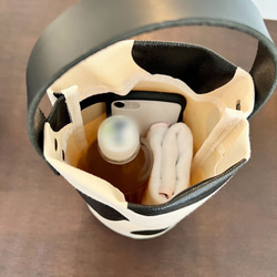 浴衣バッグにも！ ドットバケツバッグ ミニサイズ 本体　スマホポシェット　ミニポシェット　全3色　カスタマイズ可 9枚目の画像